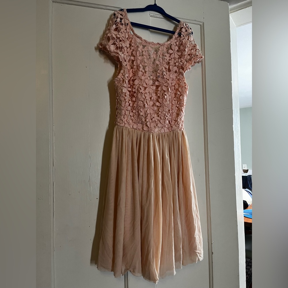 Pale pink dress